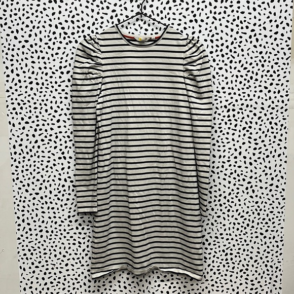 Boden Puff Sleeve Striped Dress - Picture 1 of 12